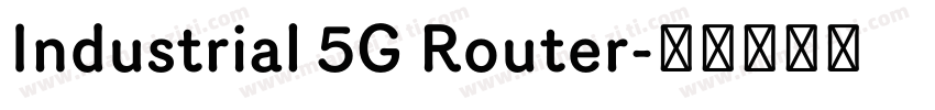 Industrial 5G Router字体转换